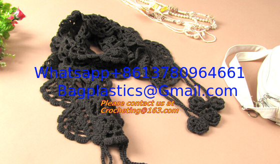 autumn-summer, women's all-match, cutout handmade, crochet, yarn scarf,Shawls scarves Sen supplier