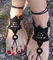 Barefoot Sandals, Nude shoes, Foot Jewelry, Wedding, Victorian Lace, Sexy, Anklet , Bellyd supplier