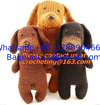 New design soft &amp; lovely knit plush Littl, animal shaped whistle toys, colorful animal toy supplier