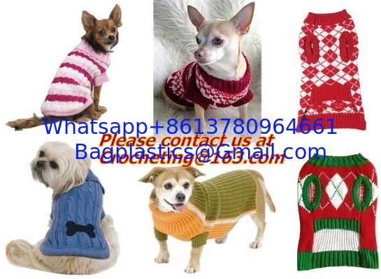 Retail Teddy Chihuahua Fashion Dog Puppy snowflake Pet Jumper Knit Dog Sweater Pink Blue X supplier
