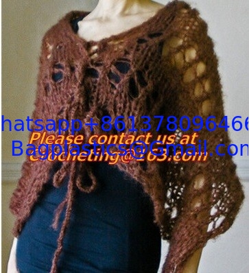 Lady's Crochet Knitted Shawl,Hand Knitted Shawl ,Women Poncho, Free Knitting Crochet Woman supplier