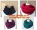 Fashion hand knitted wool shawl scarfs, knit crochet scarf,hand knit Scarf, Red Cowl knit supplier