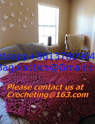 Handmade crochet rug, Acrylic blanket knit carpet, Hand knit blanket, rug, carpet, blanket supplier