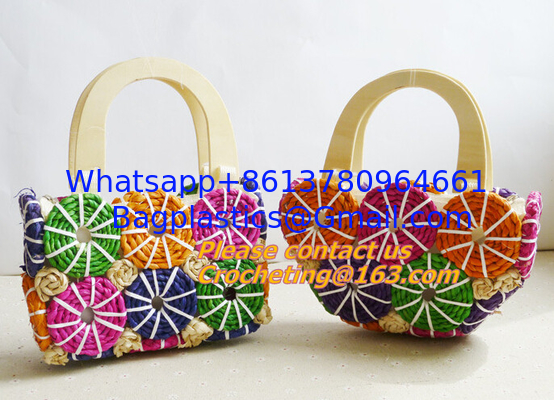 Hot fashion Simple hollow beach bags women straw bag vintage knitted big tote bags shoulde supplier