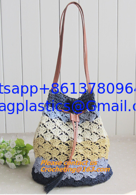 Straw pattern beach bags women handbag Women Bag in shoulder pouch for female bags supplier