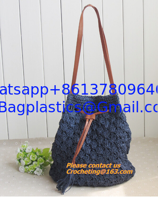 Straw pattern beach bags women handbag Women Bag in shoulder pouch for female bags supplier