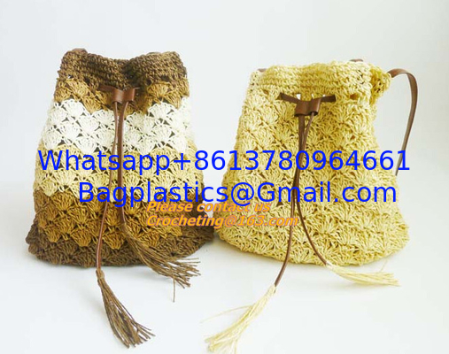 Straw pattern beach bags women handbag Women Bag in shoulder pouch for female bags supplier