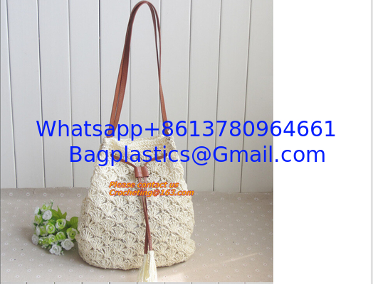 Straw pattern beach bags women handbag Women Bag in shoulder pouch for female bags supplier