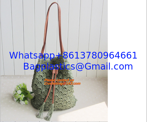 Straw pattern beach bags women handbag Women Bag in shoulder pouch for female bags supplier