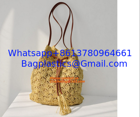 Straw pattern beach bags women handbag Women Bag in shoulder pouch for female bags supplier