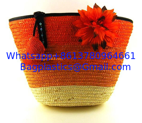 HOT! Handmade girl Summer bags Beach bag female bag rattan straw bags woven bamboo handbag supplier