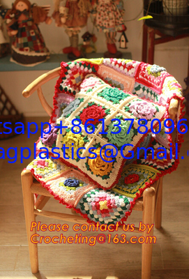 Handmade Paisley Crochet pillow cushion cover Decorative Cushion Wedding Gift supplier