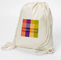 Natural Cotton Shopper, Lightweight Natural Cotton Cinch Bag, Lightweight Colored Cotton Tote, Colored Cotton Cinch Bag supplier