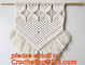 Macrame Wall Art Hanging, Tapestry Wedding Decoration, Bunting Banner knitted, crochet wedding bunting supplier