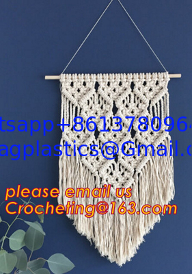 MACRAME LADIES BAG, MACRAME PLANT HANGING, MACRAME HANGING, MACRAME CUSHION COVER, MACRAME HAND BAND supplier