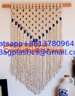 MACRAME LADIES BAG, MACRAME PLANT HANGING, MACRAME HANGING, MACRAME CUSHION COVER, MACRAME HAND BAND supplier