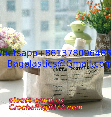 Wholesale Foldable waterproof jute dirty clothes basket/folding laundry basket for packing supplier