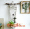 COTTON ROPE BRAIDED FLOWER POTS HOLDER, DECORATIVE MACRAME PLANT HANGERS, HOUSEHOLD ARTICLES supplier