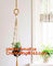 COTTON ROPE BRAIDED FLOWER POTS HOLDER, DECORATIVE MACRAME PLANT HANGERS, HOUSEHOLD ARTICLES supplier