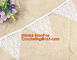 3M Vintage wedding birthday party decoration Chic burlap linen lace jute garland bunting banner supplier