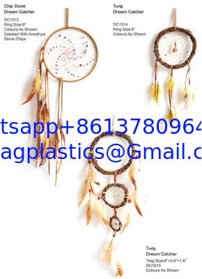 Best selling Indian style pink Feather Dreamcatcher car Dream Catcher Wind Chime supplier