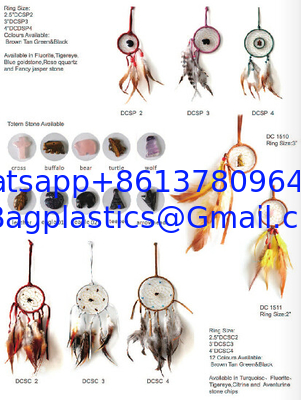 Dreamcatcher Gift checking Dream Catcher Net With natural stones Feathers Wall Hanging Decoration Ornament supplier