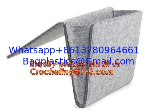 whoelsale felt Bedside Caddy bulk buy from China, High quality organzier grey felt bedside caddy for home decor supplier