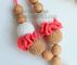 amigurumi helicopter Nursing necklace Breastfeeding necklace with crochet toy supplier