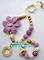 Baby sling necklace, baby bracelet, crochet bracelet, teething bracelet, crochet long funky beaded necklace supplier