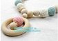 Teething necklace Baby Shower Girl, Baby Flower Bracelet, Mommy Charm Bracelet, Wooden Toddler Toy supplier