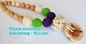 Necklace with amigurumi toy, Nursing necklace,Breastfeeding necklace, crochet toy supplier