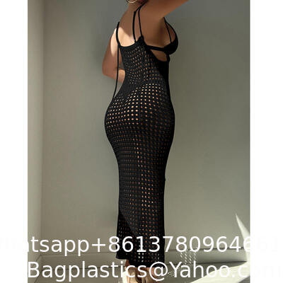 Swimwear Cover Up Fashion Beach Hand Crochet Shawl Capelet Skirt Knitted Texture One-Piece Short Hand Crochet Shawl Swimsuit Cover Ups Fashion Accessories supplier