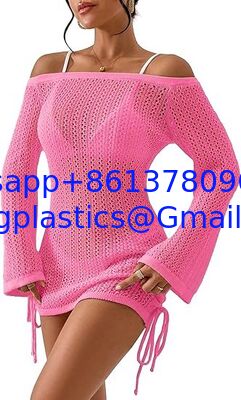 Swimwear Cover Up Fashion Beach Hand Crochet Shawl Capelet Skirt Knitted Texture One-Piece Short Hand Crochet Shawl Swimsuit Cover Ups Fashion Accessories supplier