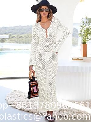 Swimsuit Bra Set Crochet Bikini Handmade Knitted Women Swimsuit Swim Crochet Cover Up Knit Bathing Suit Swimwear Summer Bodycon Beach Dress Vacation Clothes supplier