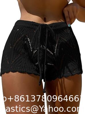 Womens Crochet Cover Up Shorts Hollow Out High Waist Knit Bathing Suit Bikini Swimsuit Hollow Strap Halter Neck Handmade Knitted Crochet Swimsuit Crochet Bikini Bra Set Crochet Bikini supplier