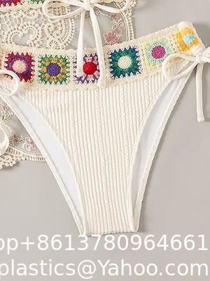 Women'S Floral Embroidery Halter Padded Bikini Set Cut Out Boho Bathing Suit Swimsuit Women's Summer 2 Piece Swimsuit Bikini Beach Swimwear Cover Up Set supplier