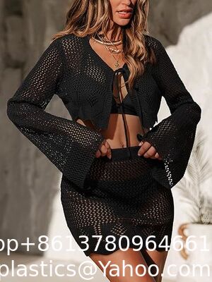 Crochet Top For Women Summer Beach Wear Boho Halter Backless Bikini Tank Tops Tassel Crochet Knit Bra Bralette Cover Up Women Crochet Swimsuit Cover Up Set Long Sleeve Summer Bathing Suit Beach supplier