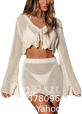 Crochet Top For Women Summer Beach Wear Boho Halter Backless Bikini Tank Tops Tassel Crochet Knit Bra Bralette Cover Up Women Crochet Swimsuit Cover Up Set Long Sleeve Summer Bathing Suit Beach supplier