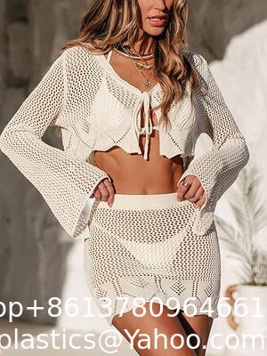 Crochet Top For Women Summer Beach Wear Boho Halter Backless Bikini Tank Tops Tassel Crochet Knit Bra Bralette Cover Up Women Crochet Swimsuit Cover Up Set Long Sleeve Summer Bathing Suit Beach supplier