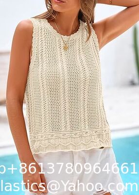 Women's Crochet Fringe Beach Skirt Hollow Out Sheer Cover Up Skirts Boho Coverups Beach Vacation Clothes for Women Spring Summer Crochet Sweater Vest Tank Tops Cover Ups Resort Cruise Outfits supplier