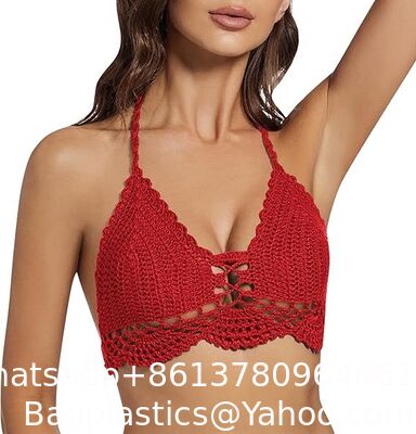 Women'S Boho Hollow Out Halter Bikini Sets Shell Crochet Summer Beach Swimsuit Bathing Suit Skirt Knitted Texture One-Piece Short Hand Crochet Shawl Swimsuit Cover Ups Fashion Accessories supplier