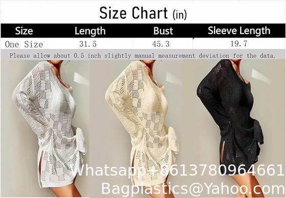 Swimsuit Crochet Swim Cover Up For Women Summer Knit Long Sleeve Swimwear Pullover Beach Dress Swimsuit Bra Set Crochet Bikini Handmade Knitted supplier