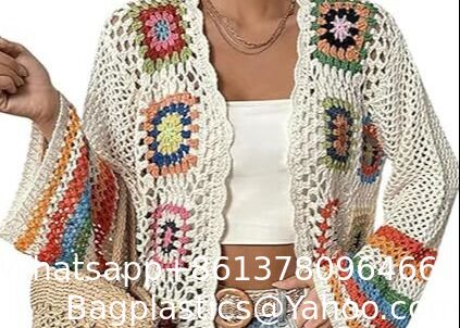 Shawl Capelet Skirt Knitted Texture One-Piece Short Hand Crochet Shawl Floral Crochet Cardigans For Women Trendy Spring Summer Hollow Out Open Front Boho Cardigan Sweater Tops supplier
